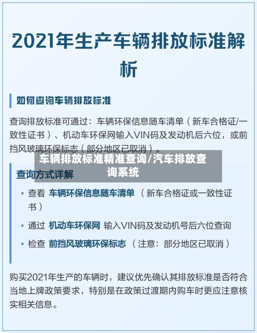 车辆排放标准精准查询/汽车排放查询系统-第2张图片