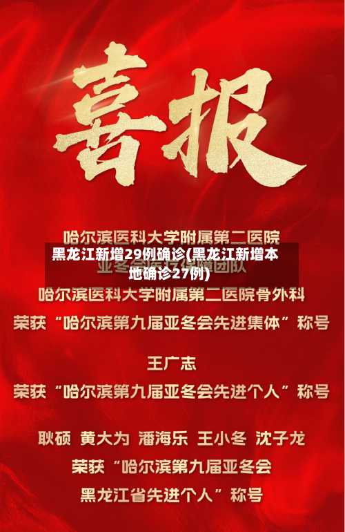 黑龙江新增29例确诊(黑龙江新增本地确诊27例)