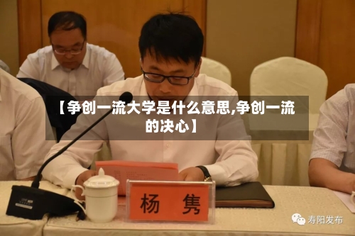 【争创一流大学是什么意思,争创一流的决心】