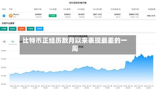 比特币正经历数月以来表现最差的一周-第2张图片