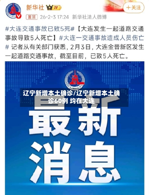 辽宁新增本土确诊/辽宁新增本土确诊60例 均在大连